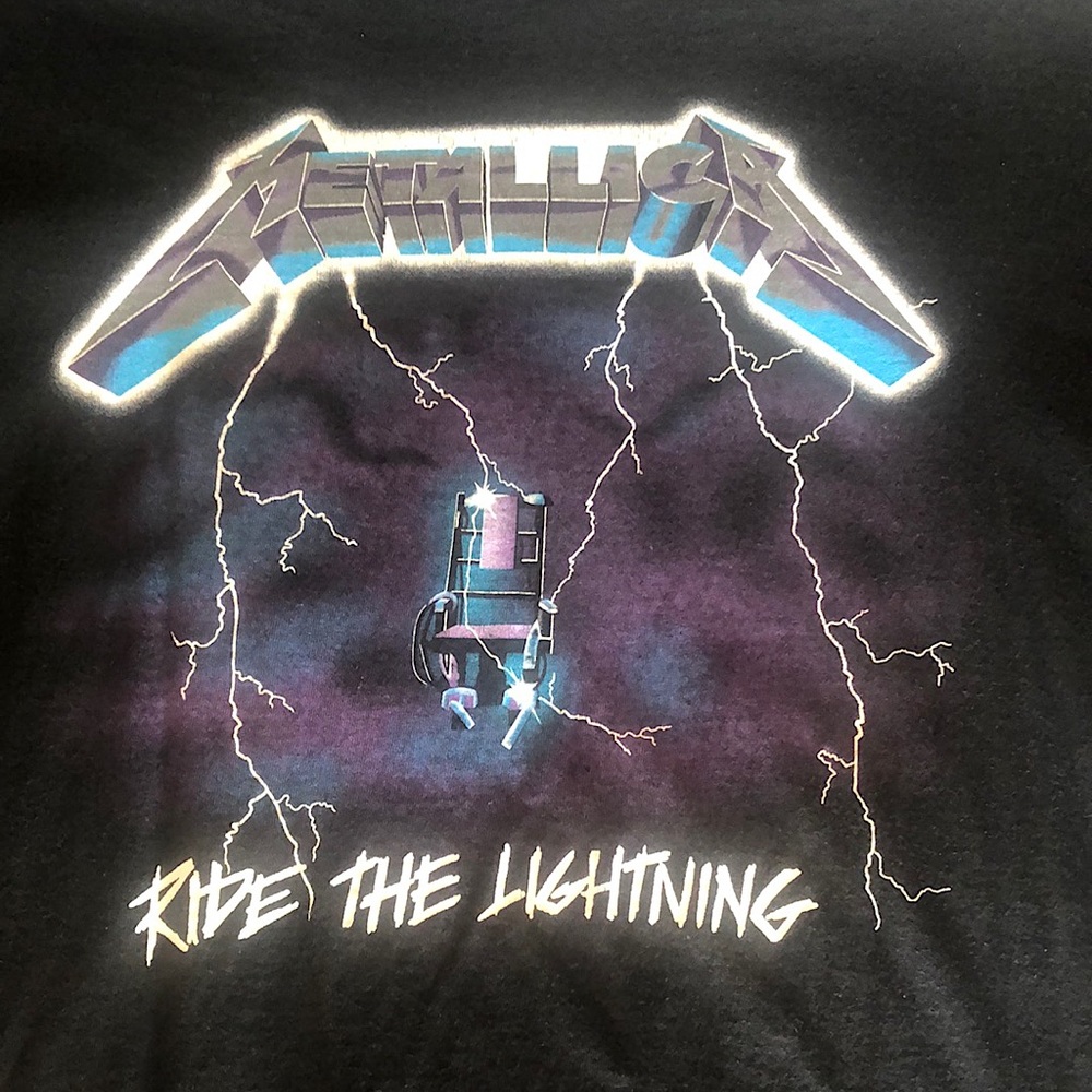 Metallica Ride the Lightning XL tshirt excellent condition